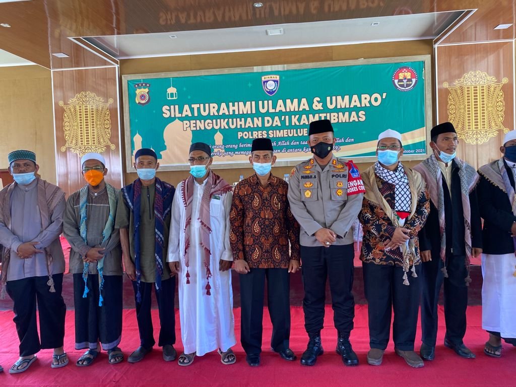 Kakankemenag Simeulue Hadiri Pengukuhan Da’i Kamtibmas Polres Simeulue