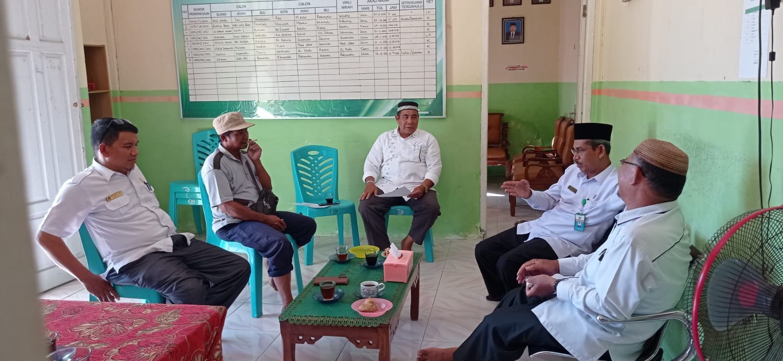 Kakankemenag Simeulue lakukan Supervisi Triwulan ke IV di KUA Kecamatan Teupah Barat