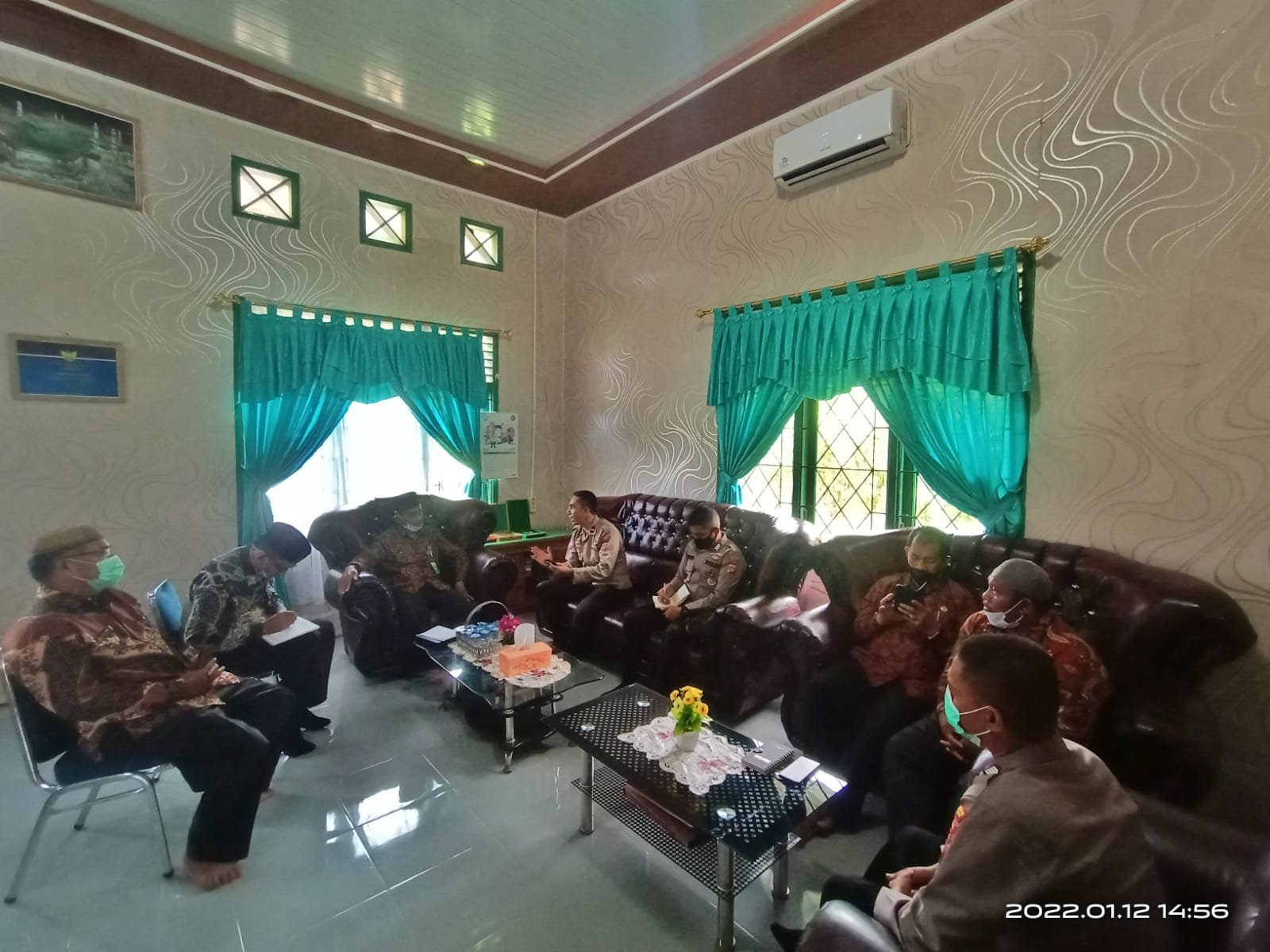 Kasat Binmas Polres Simeulue Kunjungi Kankemenag Simeulue