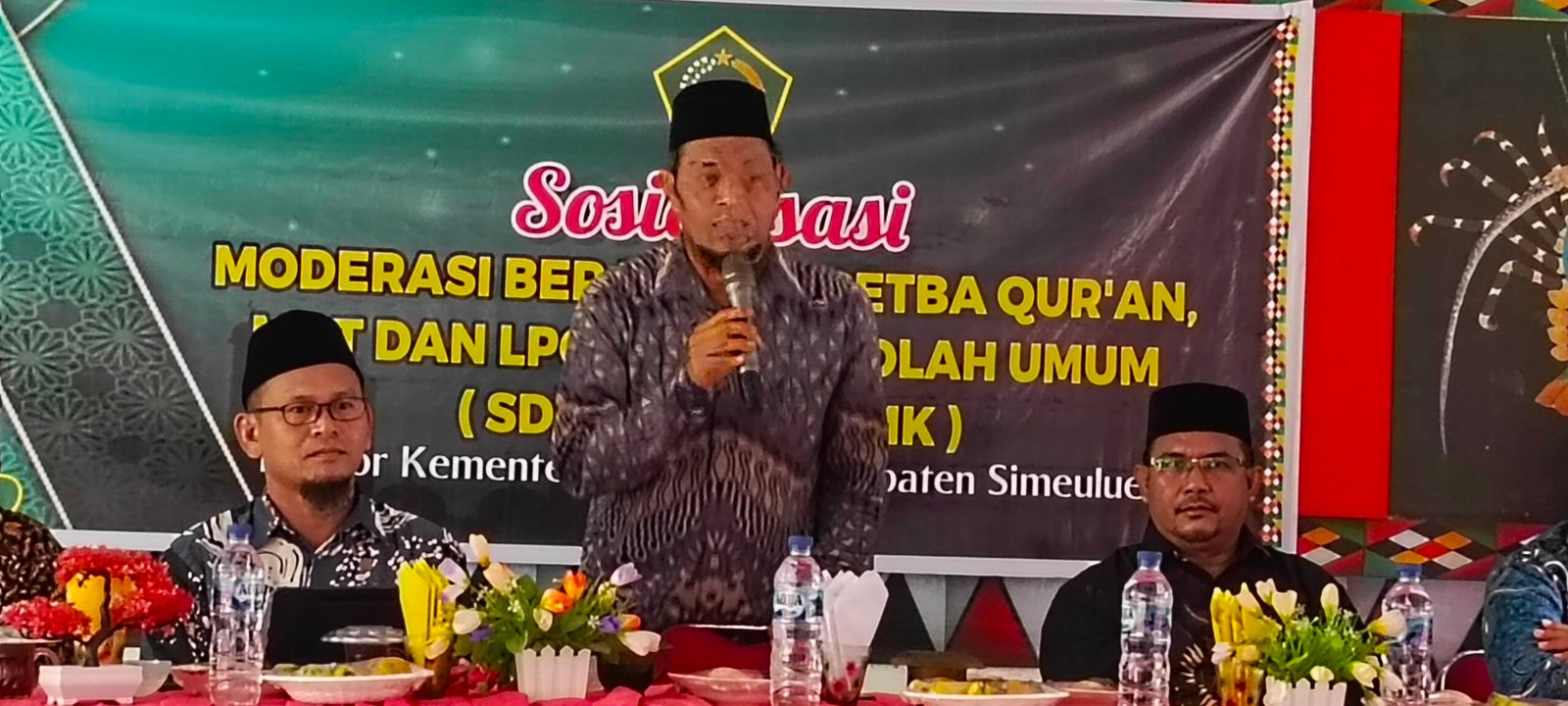 Kakankemenag Simeulue Hadiri Pembukaan Pelatihan Penyelenggaraan Sistem Informasi Manajemen Pendidikan Aceh
