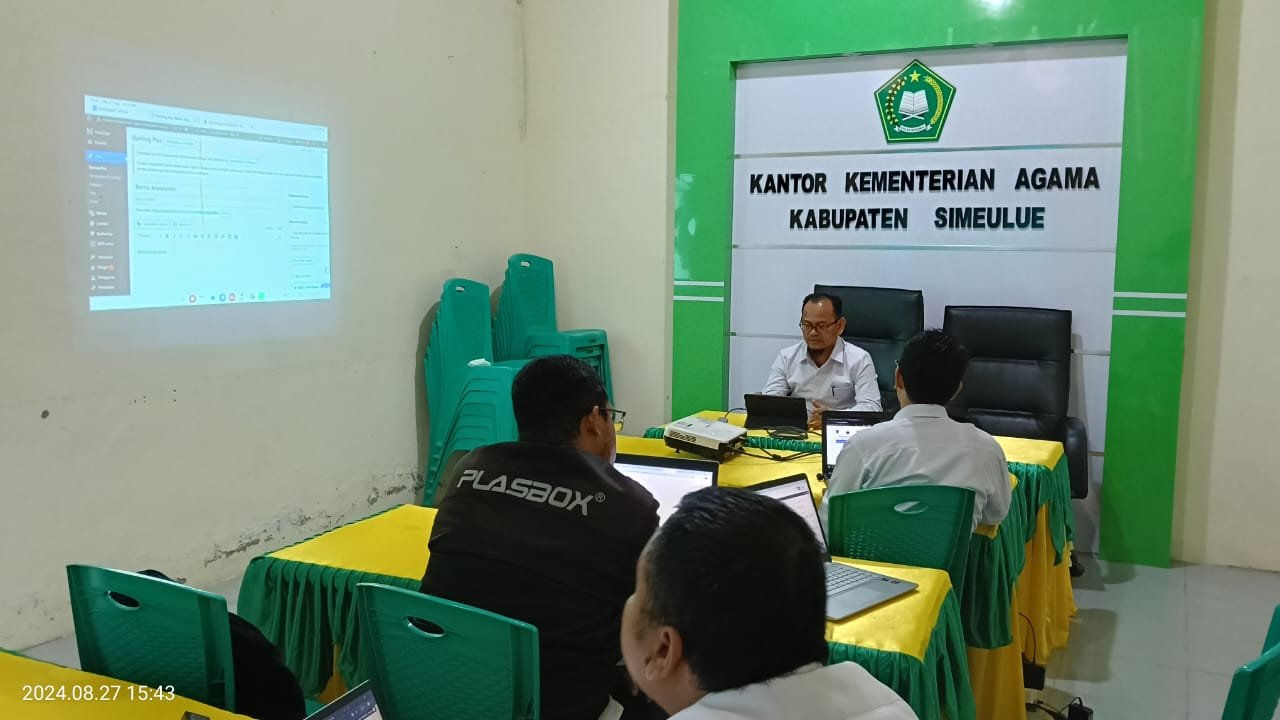 Kemenag Simeulue Tingkatkan Kualitas Layanan Digital: Rapat Pengembangan Website Fokus pada Akselerasi, Keamanan, dan Aksesibilitas