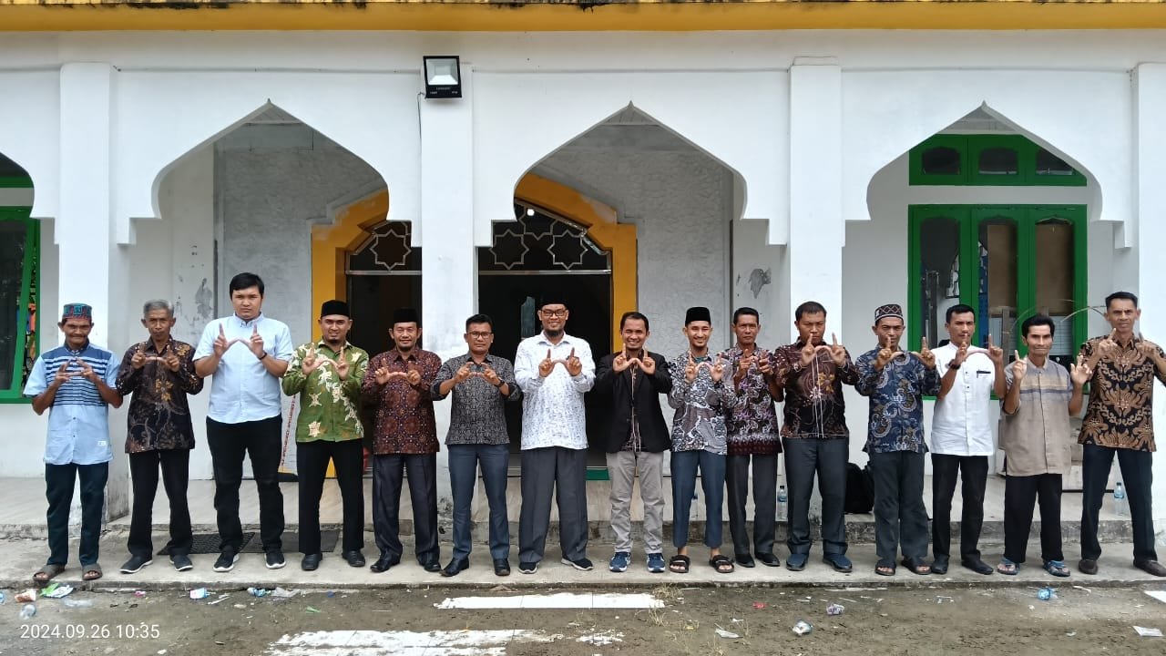 Kakankemenag Simeulue bersama Rombongan Tinjau Persiapan  Kampung Zakat Reborn Desa Nancawa Kabupaten Simeulue