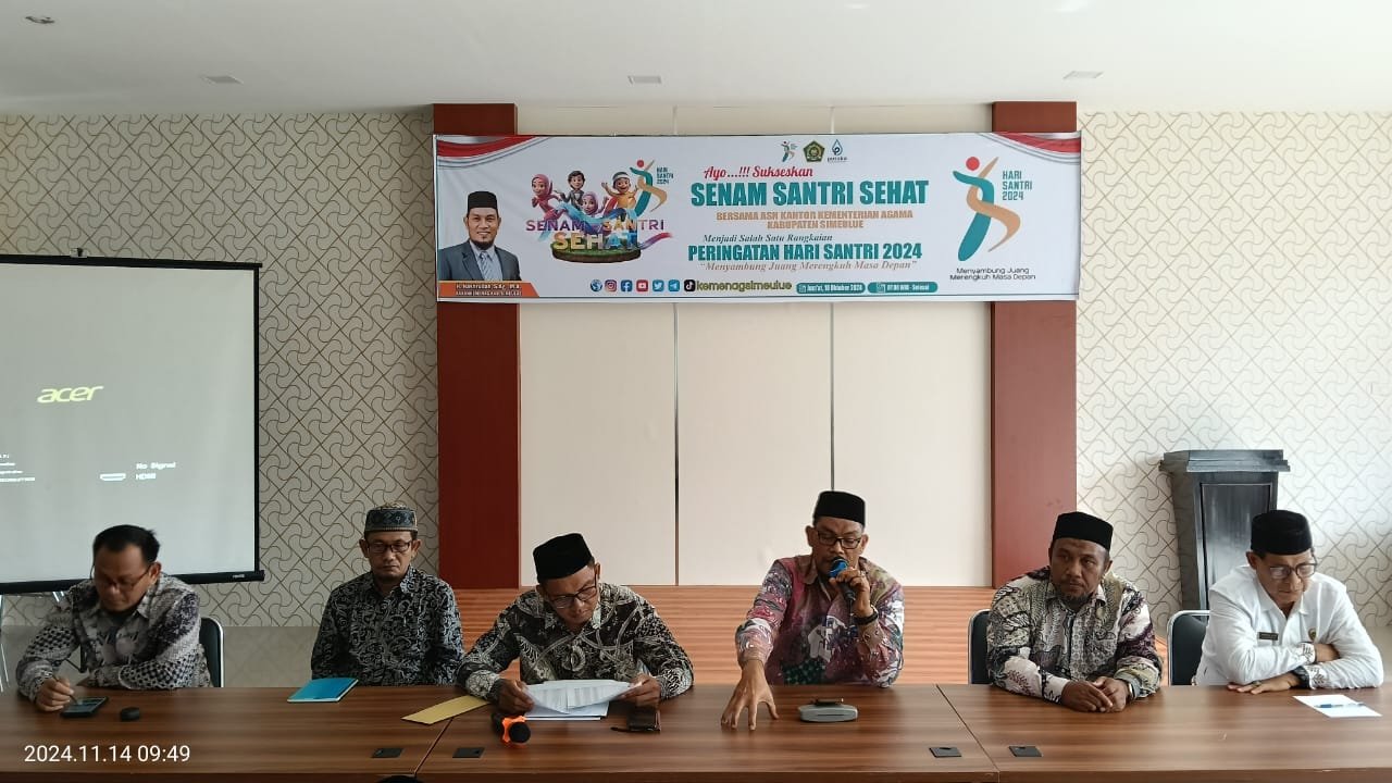 Rapat Persiapan HAB ke- 79 Kemenag RI Tingkat Kabupaten Simeulue Tahun 2025