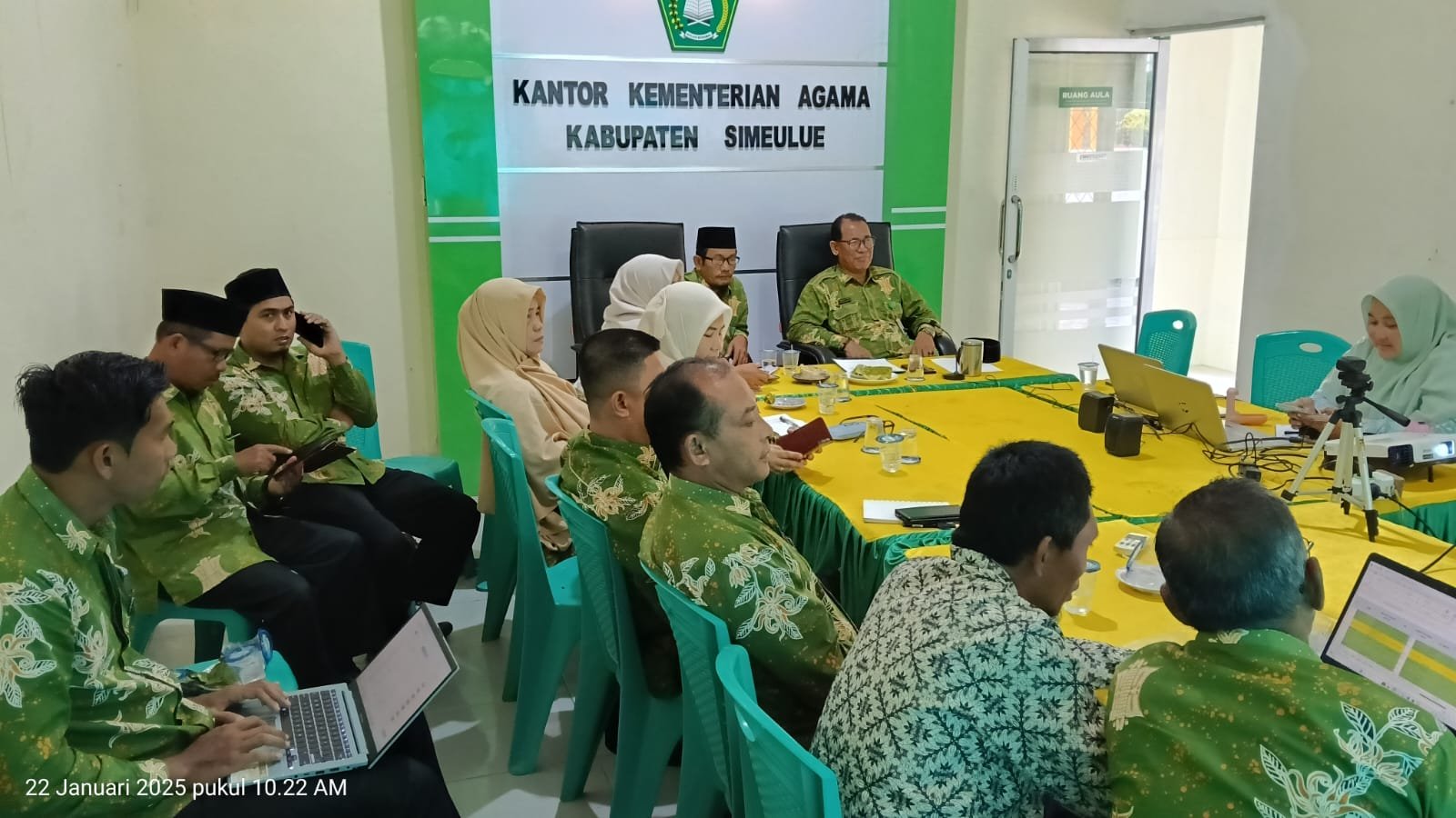 Kemenag Sumeulue Ikuti Edaran Pembentukan Tim Pencegahan Konflik Berdimensi Agama