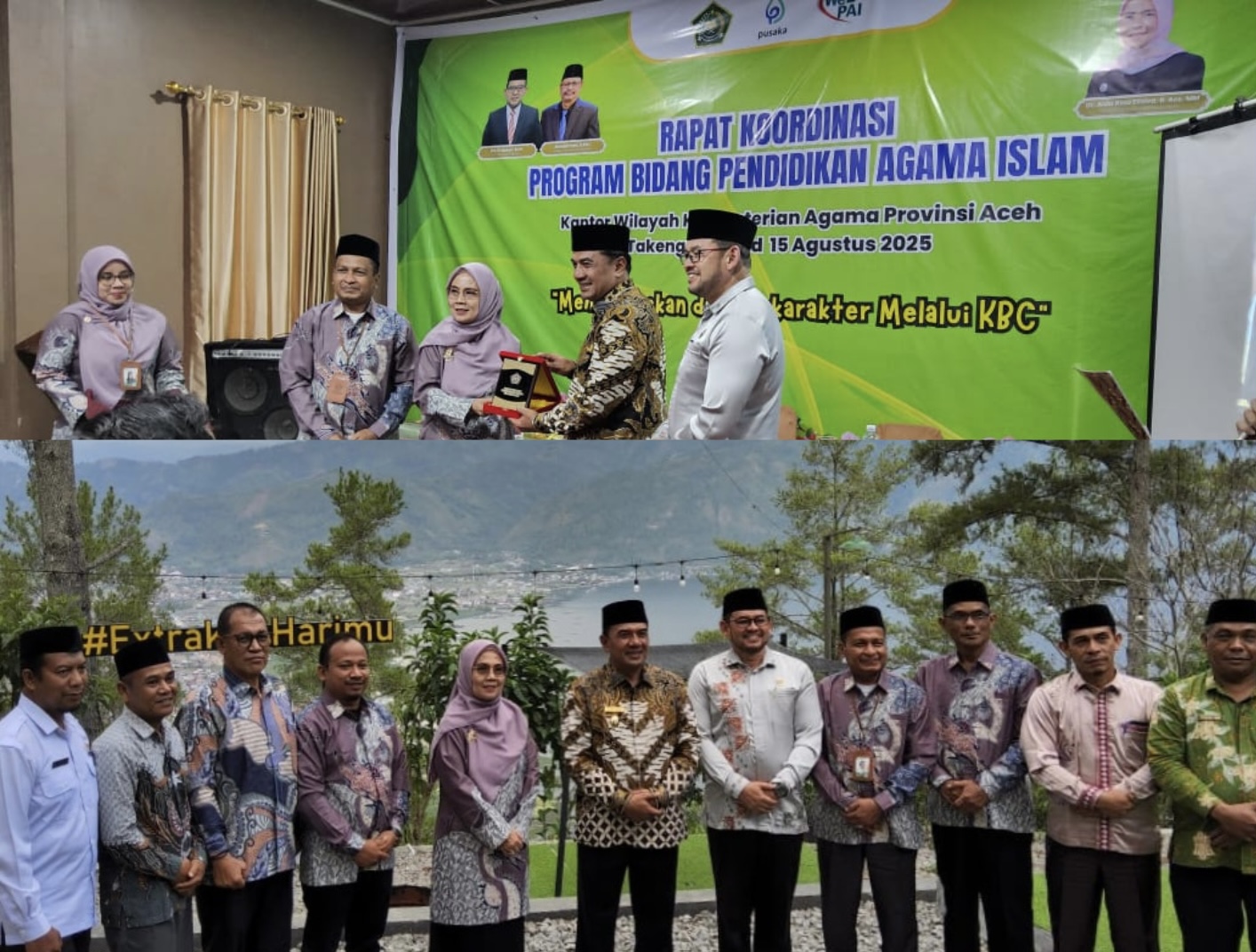 Kasi PAKIS Kemenag Simeulue Hadiri Rakor Bidang PAI dan Sosialisasi Kurikulum Berbasis Cinta di Takengon