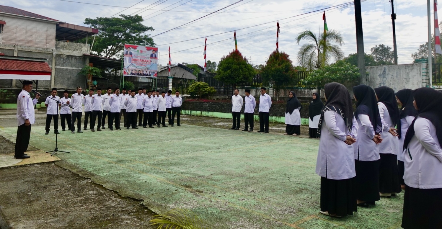 Apel Pagi Kemenag Simeulue, Plh. Kepala Kantor Dorong Peningkatan Prestasi dan Tanggung Jawab ASN