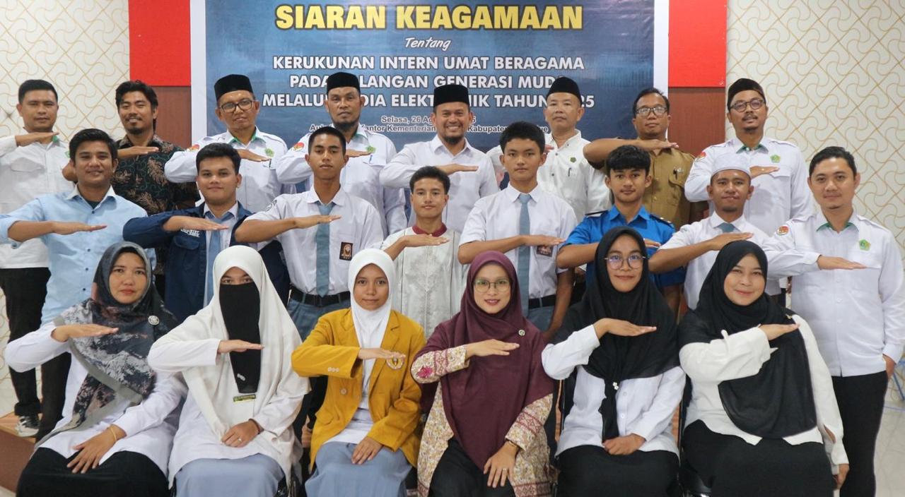 Kemenag Simeulue Gelar Siaran Keagamaan Bahas Kerukunan Intern Umat Beragama