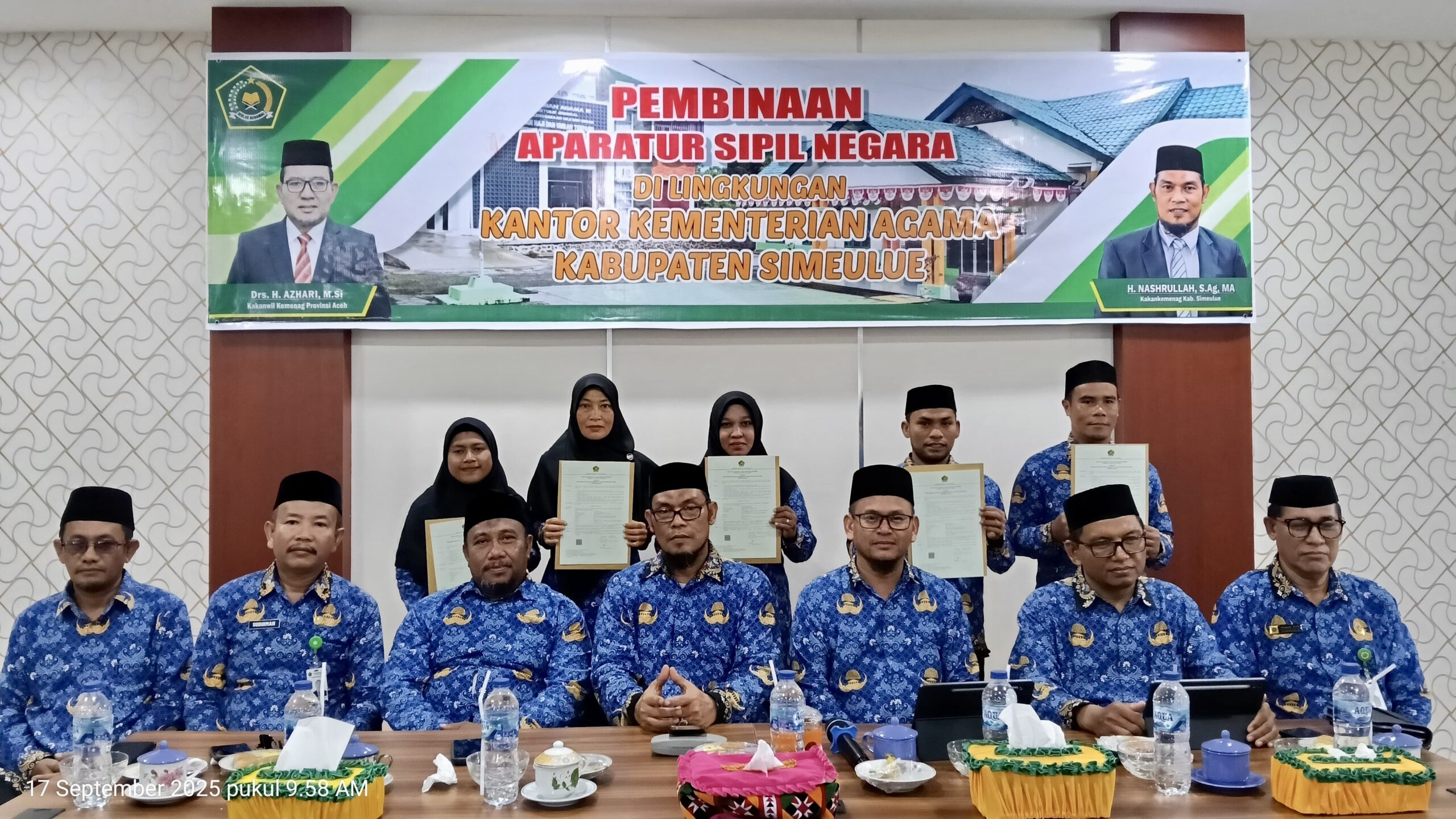 Kemenag Simeulue Gelar Pembinaan ASN PPPK Tahap 1 Formasi 2024