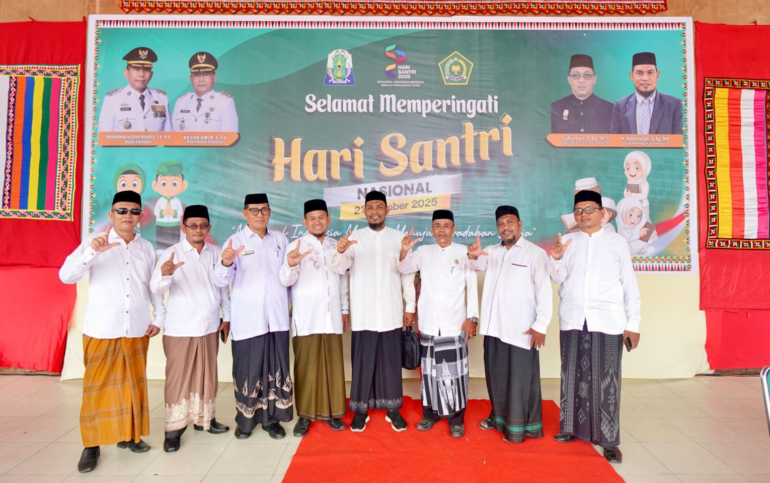 Kemenag Simeulue Hadiri Upacara Peringatan Hari Santri Nasional 2025