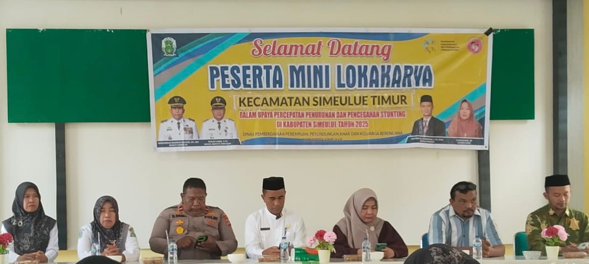 Kepala KUA Simeulue Timur Hadiri Loka Karya Mini Pencegahan Stunting