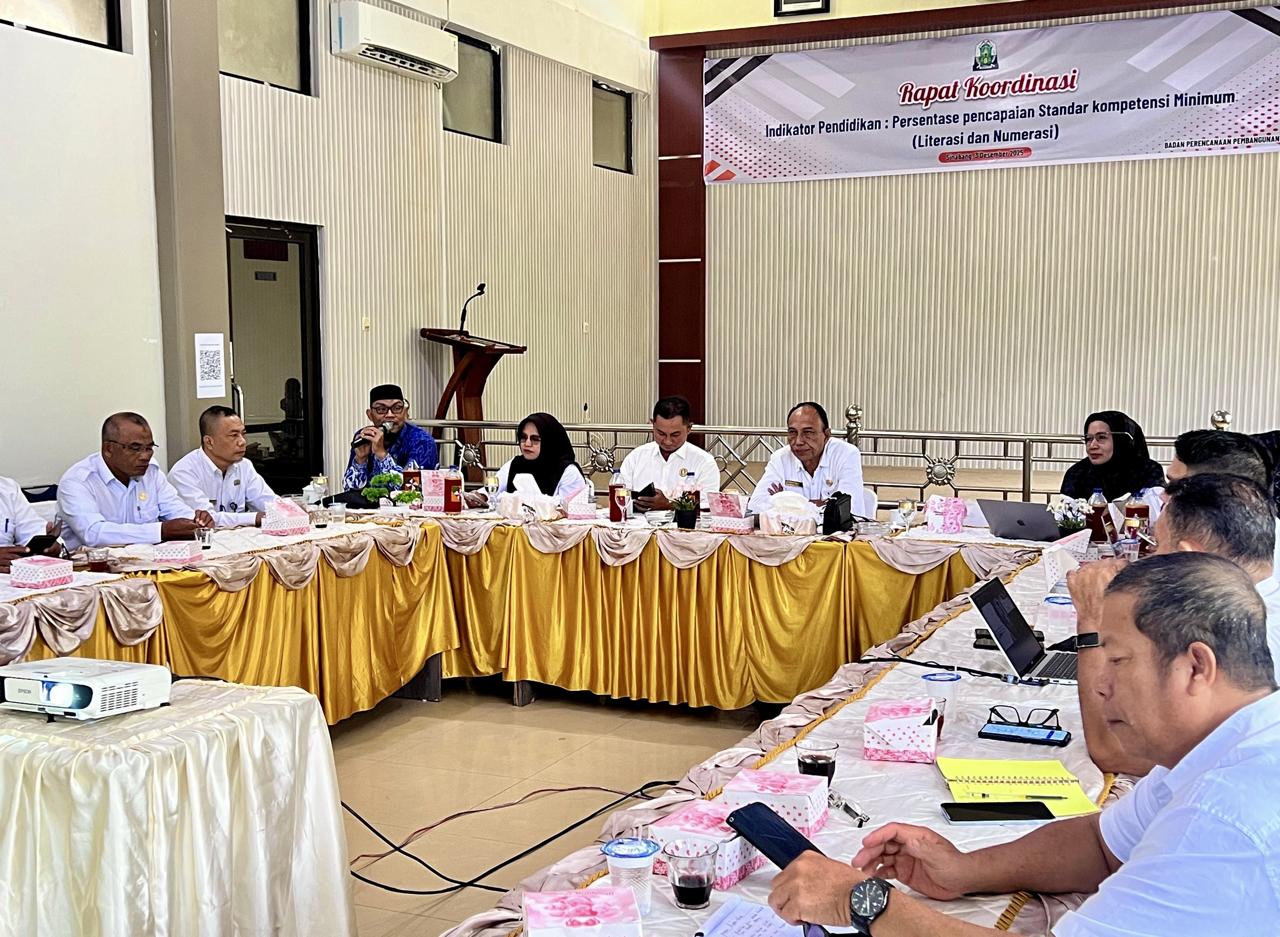 Kakankemenag Simeulue Hadiri Rapat Koordinasi Indikator Pendidikan di Aula Bappeda