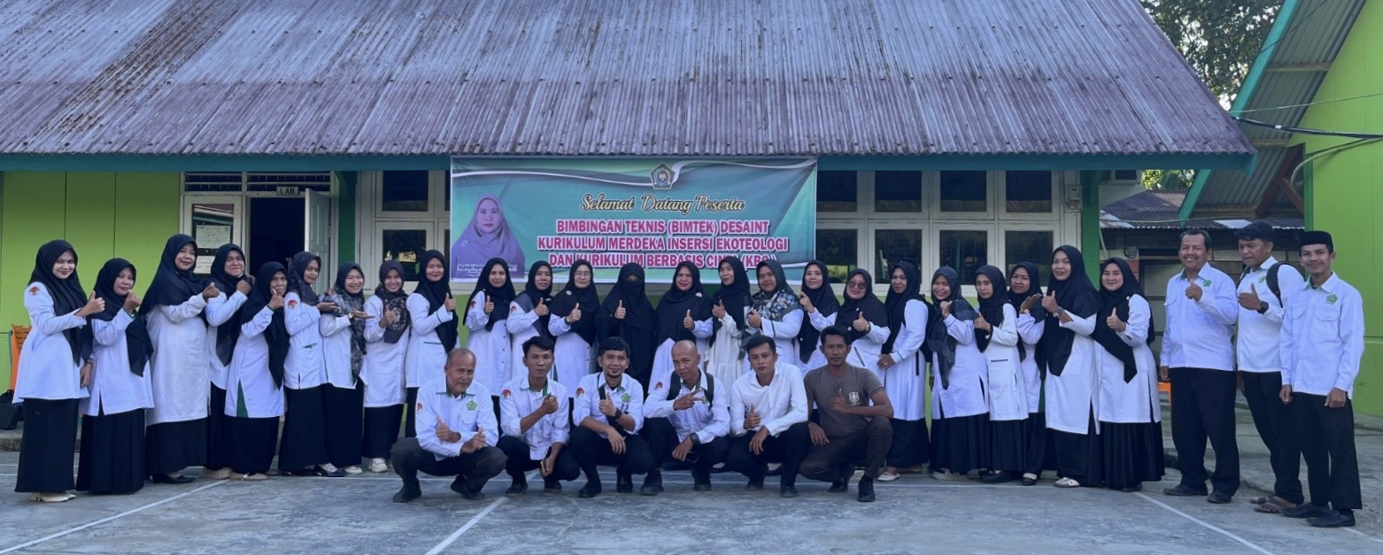 MTsN 2 Simeulue Gelar BIMTEK Desain Kurikulum Merdeka Insersi Ekoteologi dan Kurikulum Berbasis Cinta