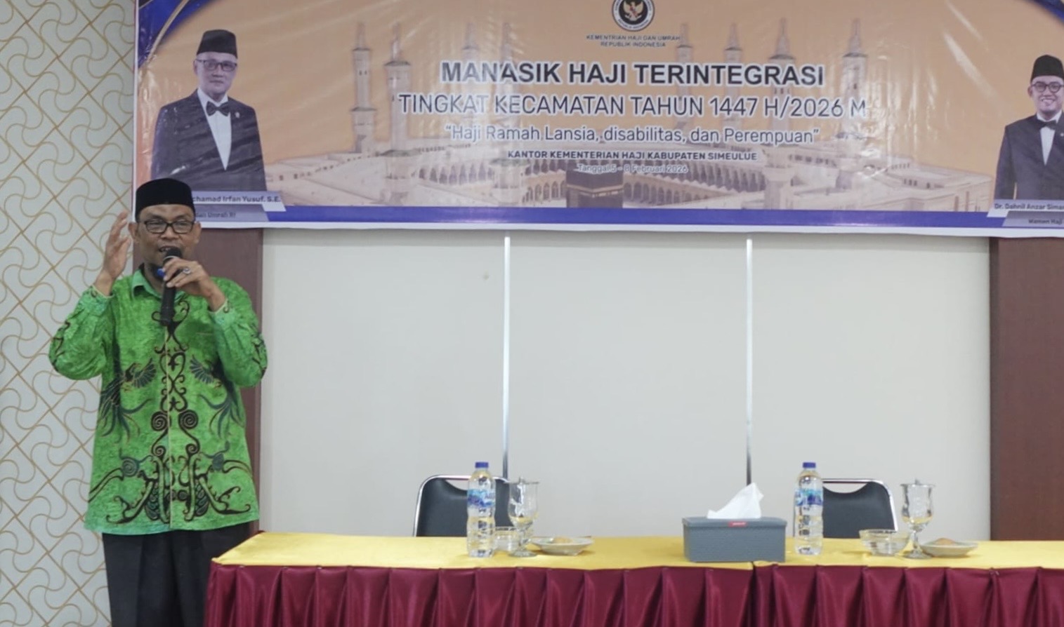 Menata Niat di Beranda Kepulauan: Pesan Mendalam Abi Nashrullah dalam Manasik Haji Terintegrasi Simeulue 2026